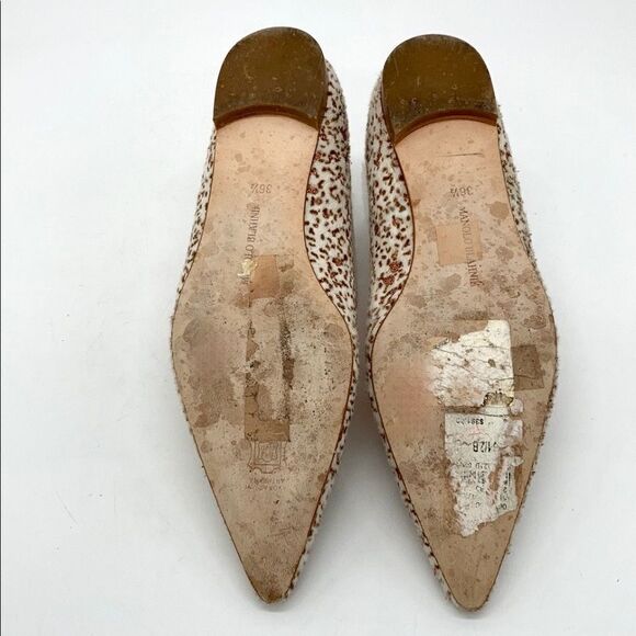 Manolo Blahnik Calf Hair Flats - Picture 13 of 13